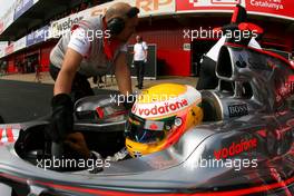 26.02.2008 Barcelona, Spain,  Lewis Hamilton (GBR), McLaren Mercedes, MP4-23 - Formula 1 Testing, Barcelona