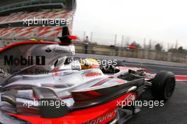 27.02.2008 Barcelona, Spain,  Lewis Hamilton (GBR), McLaren Mercedes, MP4-23 - Formula 1 Testing, Barcelona