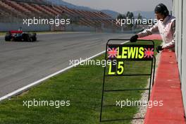 15.04.2008 Barcelona, Spain,  Lewis Hamilton (GBR), McLaren Mercedes - Formula 1 Testing, Barcelona