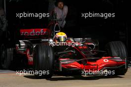 15.04.2008 Barcelona, Spain,  Lewis Hamilton (GBR), McLaren Mercedes - Formula 1 Testing, Barcelona