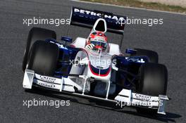 17.11.2008 Barcelona, Spain,  Robert Kubica (POL),  BMW Sauber F1 Team, interim 2009 car - Formula 1 Testing, Barcelona