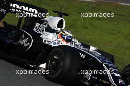 17.11.2008 Barcelona, Spain,  Nico Hulkenberg (GER), Test Driver, WilliamsF1 Team, interim 2009 car - Formula 1 Testing, Barcelona