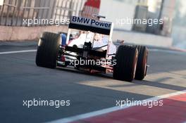 17.11.2008 Barcelona, Spain,  Robert Kubica (POL),  BMW Sauber F1 Team, Interim 2009 car - Formula 1 Testing, Barcelona