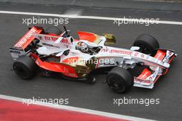 18.11.2008 Barcelona, Spain,  Adrian Sutil (GER), Force India F1 Team - Formula 1 Testing, Barcelona