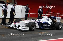 18.11.2008 Barcelona, Spain,  Nick Heidfeld (GER), BMW Sauber F1 Team, Interim 2009 car - Formula 1 Testing, Barcelona