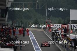05.09.2008 Francorchamps, Belgium,  Kimi Raikkonen (FIN), Räikkönen, Scuderia Ferrari, F2008 - Formula 1 World Championship, Rd 13, Belgian Grand Prix, Friday Practice