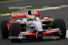 05.09.2008 Francorchamps, Belgium,  Giancarlo Fisichella (ITA), Force India F1 Team, VJM-01 - Formula 1 World Championship, Rd 13, Belgian Grand Prix, Friday Practice