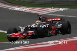 05.09.2008 Francorchamps, Belgium,  Lewis Hamilton (GBR), McLaren Mercedes, MP4-23 - Formula 1 World Championship, Rd 13, Belgian Grand Prix, Friday Practice