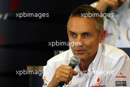 05.09.2008 Francorchamps, Belgium,  Martin Whitmarsh (GBR), McLaren, Chief Executive Officer - Formula 1 World Championship, Rd 13, Belgian Grand Prix, Friday Press Conference