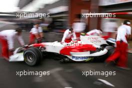 05.09.2008 Francorchamps, Belgium,  Timo Glock (GER), Toyota F1 Team  - Formula 1 World Championship, Rd 13, Belgian Grand Prix, Friday Practice