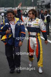 05.09.2008 Francorchamps, Belgium,  Fernando Alonso (ESP), Renault F1 Team - Formula 1 World Championship, Rd 13, Belgian Grand Prix, Friday Practice