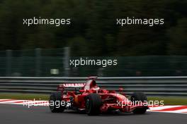 05.09.2008 Francorchamps, Belgium,  Kimi Raikkonen (FIN), Räikkönen, Scuderia Ferrari, F2008 - Formula 1 World Championship, Rd 13, Belgian Grand Prix, Friday Practice