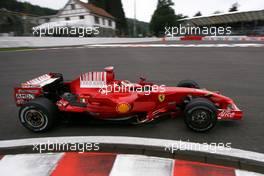 05.09.2008 Francorchamps, Belgium,  Kimi Raikkonen (FIN), Räikkönen, Scuderia Ferrari  - Formula 1 World Championship, Rd 13, Belgian Grand Prix, Friday Practice