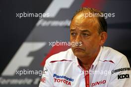 05.09.2008 Francorchamps, Belgium,  John Howett (GBR), Toyota Racing, President TMG - Formula 1 World Championship, Rd 13, Belgian Grand Prix, Friday Press Conference