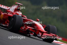 05.09.2008 Francorchamps, Belgium,  Kimi Raikkonen (FIN), Räikkönen, Scuderia Ferrari, F2008 - Formula 1 World Championship, Rd 13, Belgian Grand Prix, Friday Practice