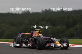 05.09.2008 Francorchamps, Belgium,  Mark Webber (AUS), Red Bull Racing, RB4 - Formula 1 World Championship, Rd 13, Belgian Grand Prix, Friday Practice