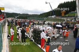 07.09.2008 Francorchamps, Belgium,  grid - Formula 1 World Championship, Rd 13, Belgian Grand Prix, Sunday Pre-Race Grid