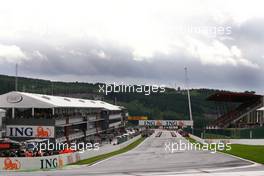 07.09.2008 Francorchamps, Belgium,  grid atmosphere - Formula 1 World Championship, Rd 13, Belgian Grand Prix, Sunday Pre-Race Grid