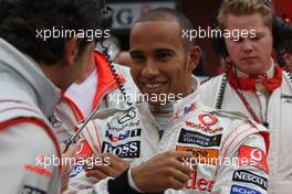 07.09.2008 Francorchamps, Belgium,  Lewis Hamilton (GBR), McLaren Mercedes - Formula 1 World Championship, Rd 13, Belgian Grand Prix, Sunday Pre-Race Grid