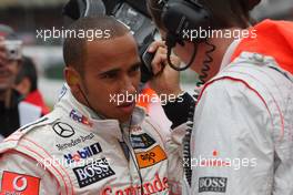 07.09.2008 Francorchamps, Belgium,  Lewis Hamilton (GBR), McLaren Mercedes - Formula 1 World Championship, Rd 13, Belgian Grand Prix, Sunday Pre-Race Grid