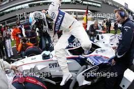 07.09.2008 Francorchamps, Belgium,  Nick Heidfeld (GER), BMW Sauber F1 Team  - Formula 1 World Championship, Rd 13, Belgian Grand Prix, Sunday Pre-Race Grid