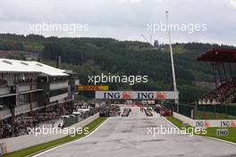 07.09.2008 Francorchamps, Belgium,  Grid atmosphere - Formula 1 World Championship, Rd 13, Belgian Grand Prix, Sunday Pre-Race Grid