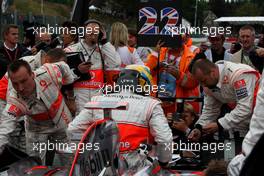 07.09.2008 Francorchamps, Belgium,  Lewis Hamilton (GBR), McLaren Mercedes - Formula 1 World Championship, Rd 13, Belgian Grand Prix, Sunday Pre-Race Grid