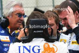 07.09.2008 Francorchamps, Belgium,  Fernando Alonso (ESP), Renault F1 Team  - Formula 1 World Championship, Rd 13, Belgian Grand Prix, Sunday Pre-Race Grid