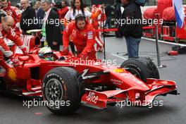 07.09.2008 Francorchamps, Belgium,  Felipe Massa (BRA), Scuderia Ferrari - Formula 1 World Championship, Rd 13, Belgian Grand Prix, Sunday Pre-Race Grid