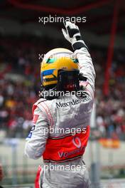 07.09.2008 Francorchamps, Belgium,  1st place Lewis Hamilton (GBR), McLaren Mercedes - Formula 1 World Championship, Rd 13, Belgian Grand Prix, Sunday Podium