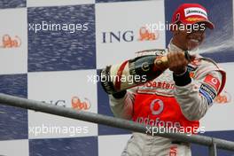 07.09.2008 Francorchamps, Belgium,  1st, Lewis Hamilton (GBR), McLaren Mercedes - Formula 1 World Championship, Rd 13, Belgian Grand Prix, Sunday Podium