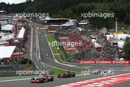 07.09.2008 Francorchamps, Belgium,  Heikki Kovalainen (FIN), McLaren Mercedes, MP4-23 - Formula 1 World Championship, Rd 13, Belgian Grand Prix, Sunday Race