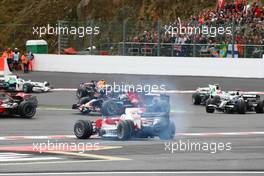 07.09.2008 Francorchamps, Belgium,  Jarno Trulli (ITA), Toyota Racing, TF108 - Formula 1 World Championship, Rd 13, Belgian Grand Prix, Sunday Race