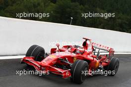 07.09.2008 Francorchamps, Belgium,  Kimi Raikkonen (FIN), Räikkönen, Scuderia Ferrari, F2008 - Formula 1 World Championship, Rd 13, Belgian Grand Prix, Sunday Race