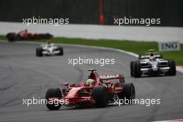 07.09.2008 Francorchamps, Belgium,  Felipe Massa (BRA), Scuderia Ferrari, F2008 - Formula 1 World Championship, Rd 13, Belgian Grand Prix, Sunday Race