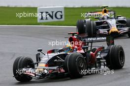 07.09.2008 Francorchamps, Belgium,  Sebastien Bourdais (FRA), Scuderia Toro Rosso, Mark Webber (AUS), Red Bull Racing  - Formula 1 World Championship, Rd 13, Belgian Grand Prix, Sunday Race