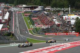 07.09.2008 Francorchamps, Belgium,  Mark Webber (AUS), Red Bull Racing, RB4 - Formula 1 World Championship, Rd 13, Belgian Grand Prix, Sunday Race