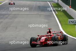 07.09.2008 Francorchamps, Belgium,  Kimi Raikkonen (FIN), Räikkönen, Scuderia Ferrari  - Formula 1 World Championship, Rd 13, Belgian Grand Prix, Sunday Race