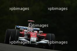 06.09.2008 Francorchamps, Belgium,  Jarno Trulli (ITA), Toyota Racing, TF108 - Formula 1 World Championship, Rd 13, Belgian Grand Prix, Saturday Practice