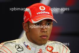 06.09.2008 Francorchamps, Belgium,  1st, Lewis Hamilton (GBR), McLaren Mercedes - Formula 1 World Championship, Rd 13, Belgian Grand Prix, Saturday Press Conference