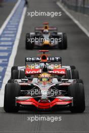 06.09.2008 Francorchamps, Belgium,  Lewis Hamilton (GBR), McLaren Mercedes, MP4-23 - Formula 1 World Championship, Rd 13, Belgian Grand Prix, Saturday Qualifying