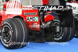 06.09.2008 Francorchamps, Belgium,  The Rear wing and diffuser of the of the Scuderia Ferrari, F2008 - Formula 1 World Championship, Rd 13, Belgian Grand Prix, Saturday Qualifying