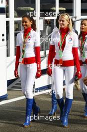 06.09.2008 Francorchamps, Belgium,  Girls in the paddock - Formula 1 World Championship, Rd 13, Belgian Grand Prix, Saturday