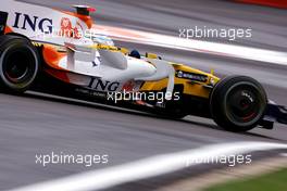 06.09.2008 Francorchamps, Belgium,  Fernando Alonso (ESP), Renault F1 Team  - Formula 1 World Championship, Rd 13, Belgian Grand Prix, Saturday Practice