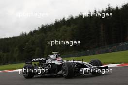 06.09.2008 Francorchamps, Belgium,  Kazuki Nakajima (JPN), Williams F1 Team, FW30 - Formula 1 World Championship, Rd 13, Belgian Grand Prix, Saturday Qualifying