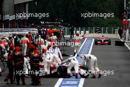 06.09.2008 Francorchamps, Belgium,  Heikki Kovalainen (FIN), McLaren Mercedes, MP4-23 - Formula 1 World Championship, Rd 13, Belgian Grand Prix, Saturday Qualifying