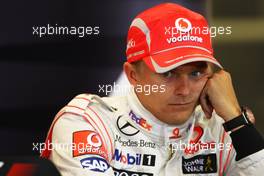 06.09.2008 Francorchamps, Belgium,  3rd, Heikki Kovalainen (FIN), McLaren Mercedes - Formula 1 World Championship, Rd 13, Belgian Grand Prix, Saturday Press Conference