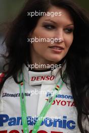 06.09.2008 Francorchamps, Belgium,  A girl in the paddock - Formula 1 World Championship, Rd 13, Belgian Grand Prix, Saturday
