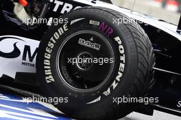 06.09.2008 Francorchamps, Belgium,  Wet Bridgestone Tyre - Formula 1 World Championship, Rd 13, Belgian Grand Prix, Saturday Practice