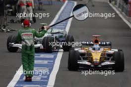 06.09.2008 Francorchamps, Belgium,  Fernando Alonso (ESP), Renault F1 Team, R28 - Formula 1 World Championship, Rd 13, Belgian Grand Prix, Saturday Qualifying